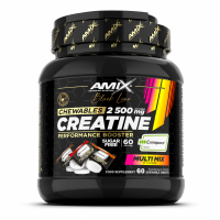 Amix™ Black Line Creatine Creapure® 2500mg Chewable Tabs Zero Sugar 60tbl  Multi flavour