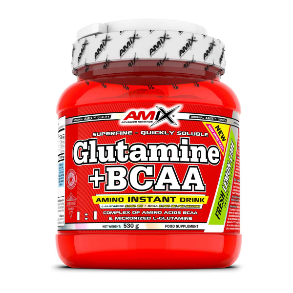 Glutamine + BCAA powder 530g Lemon