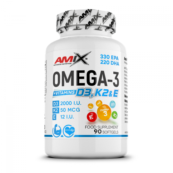 Amix® Omega 3 D3+K2+E 90cps