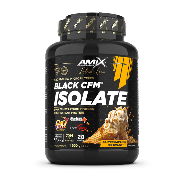 Amix™ Black Line Black CFM® Isolate 1000g - salted caramel ice cream