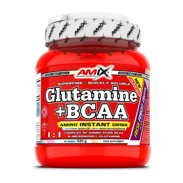 Glutamine + BCAA powder 530g Forest Fruits